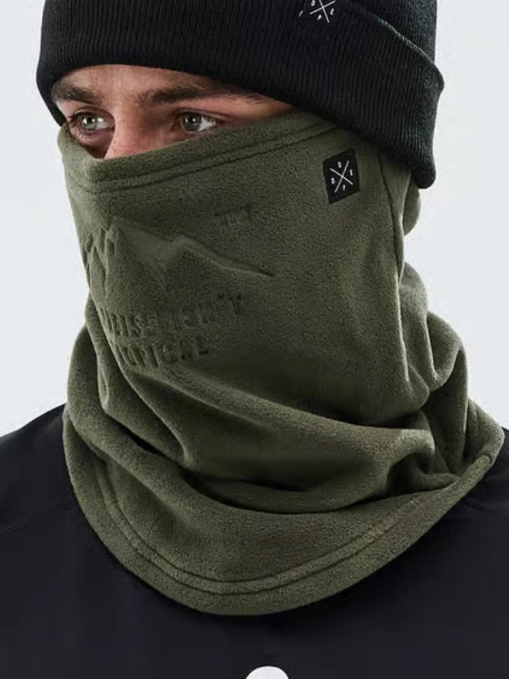 Dope snow cozy tube Facemask Olive Green